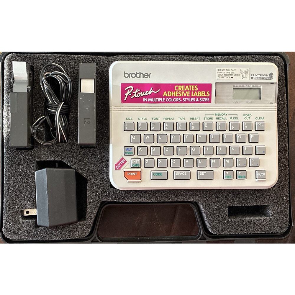 Vintage Brother P Touch Model PT-10 Electronic Labeling System